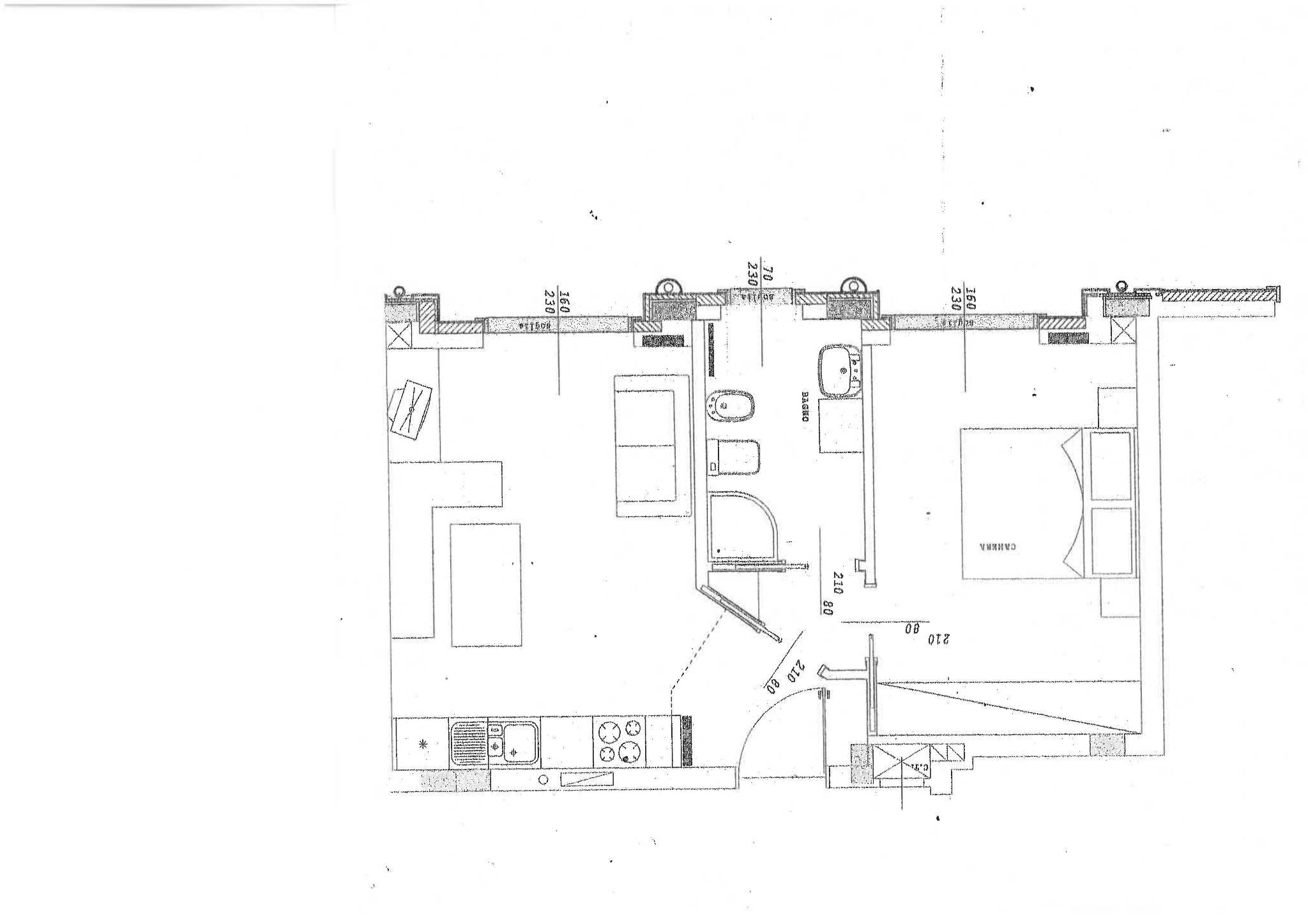 Bilocale Cuneo (zona Donatello) - planimetria 1