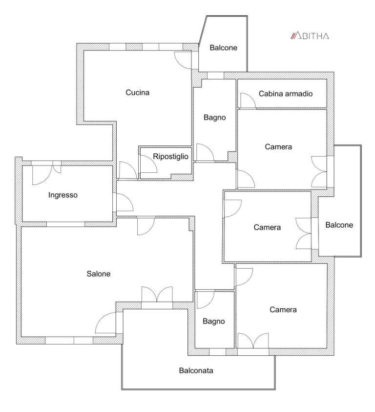 Apartment Via Della Camilluccia, Roma - floor plans 1