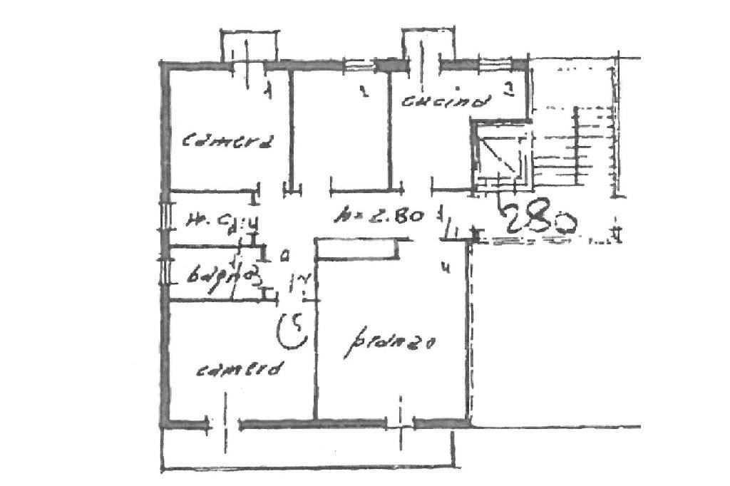 Appartamento Viale Santarosa, Riccione - planimetria 1