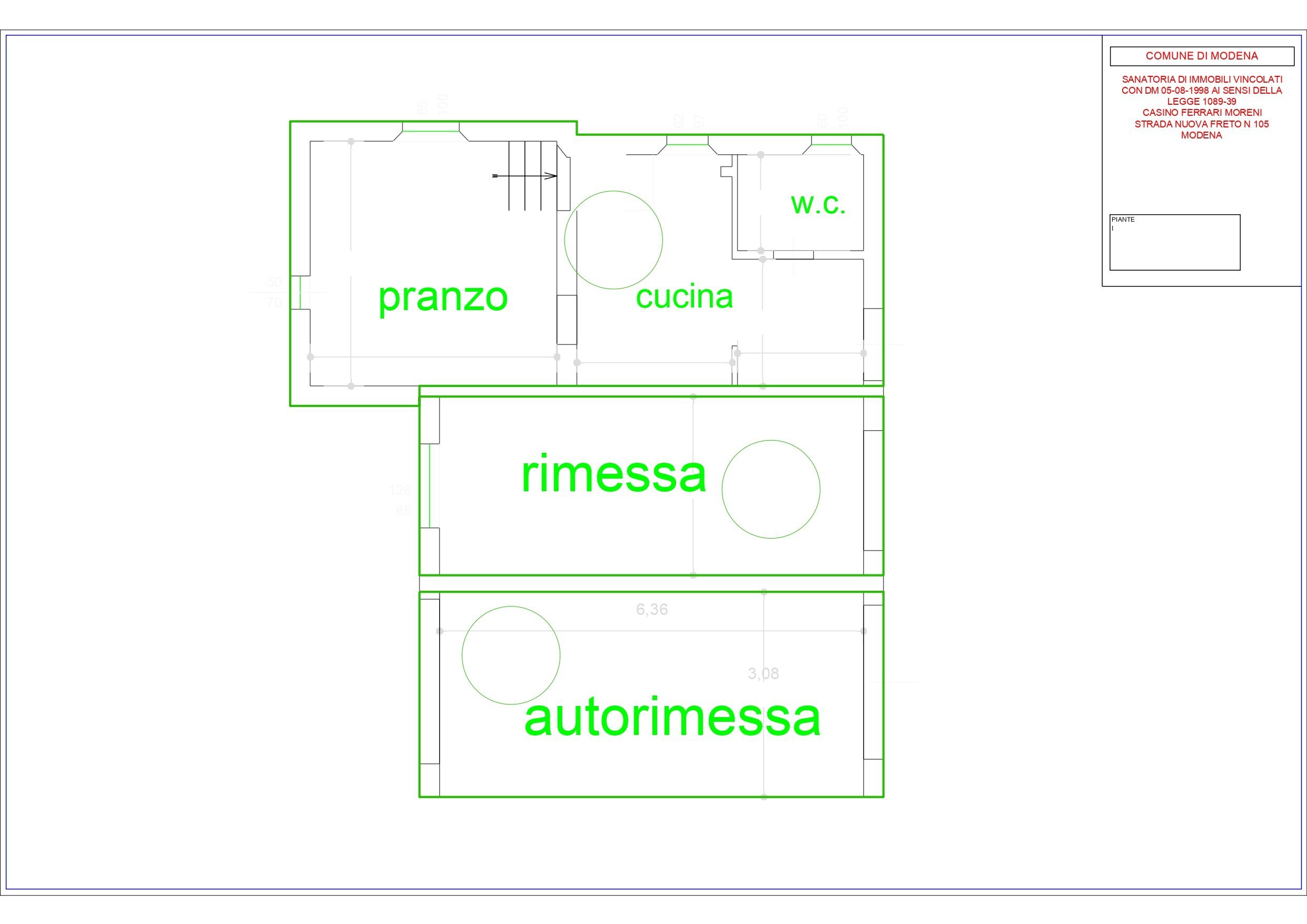 Appartamento in Villa Strada Nuova di Freto, 105, Modena - planimetria 1
