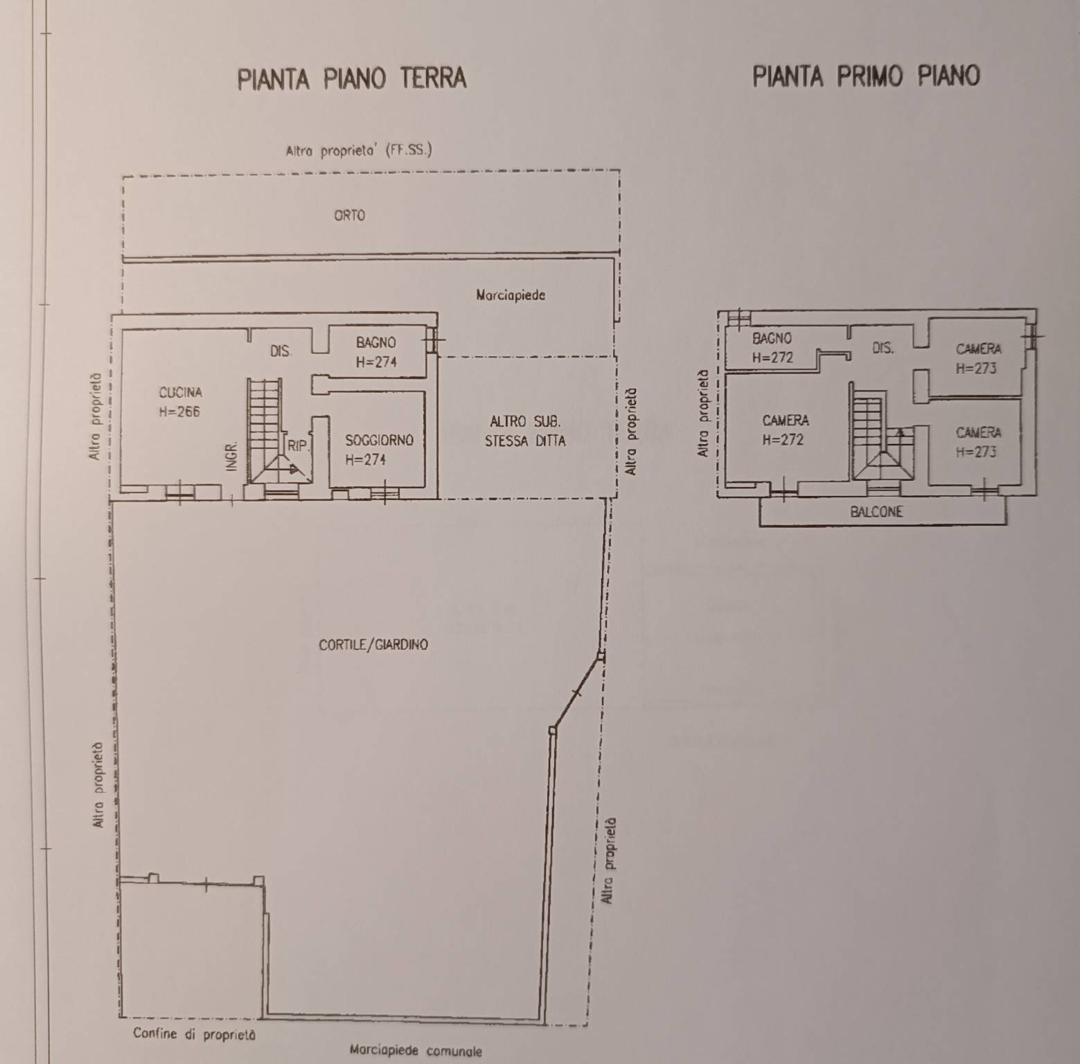 Rustico via Roma, Ozzano Monferrato - planimetria 1