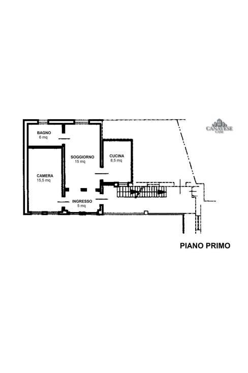 Three-room apartment via Massimo d'Azeglio, 116, Castellamonte - floor plans 1