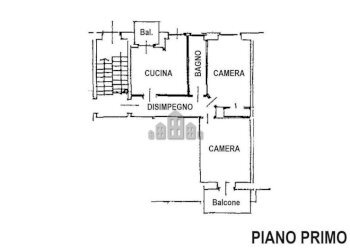 Planimetria primo piano - Trilocale Rosone Via ceresole, 7, Locana - foto 19