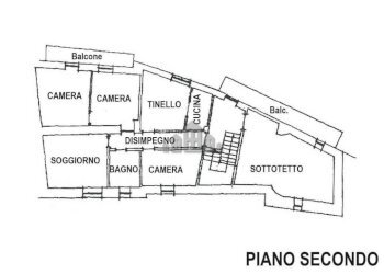 Planimetria - Casa indipendente via Garibaldi, 2, Brosso - foto 45