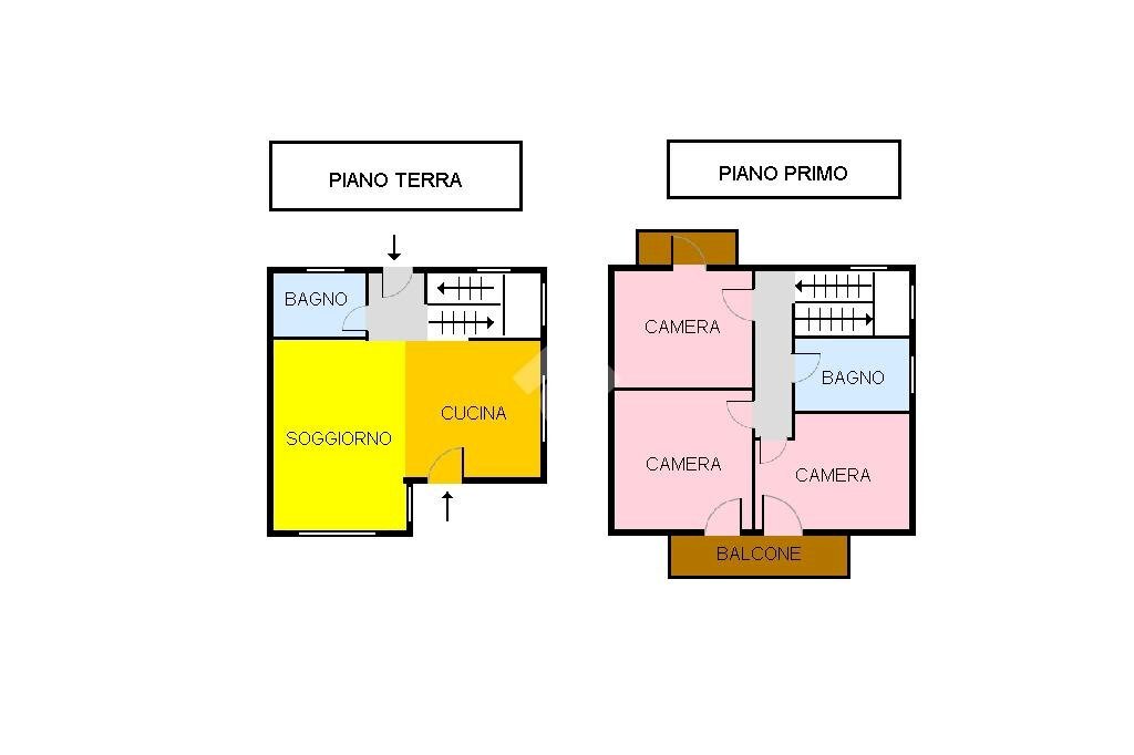 Villa a Schiera Frazione San Giuseppe, Mompantero - planimetria 1