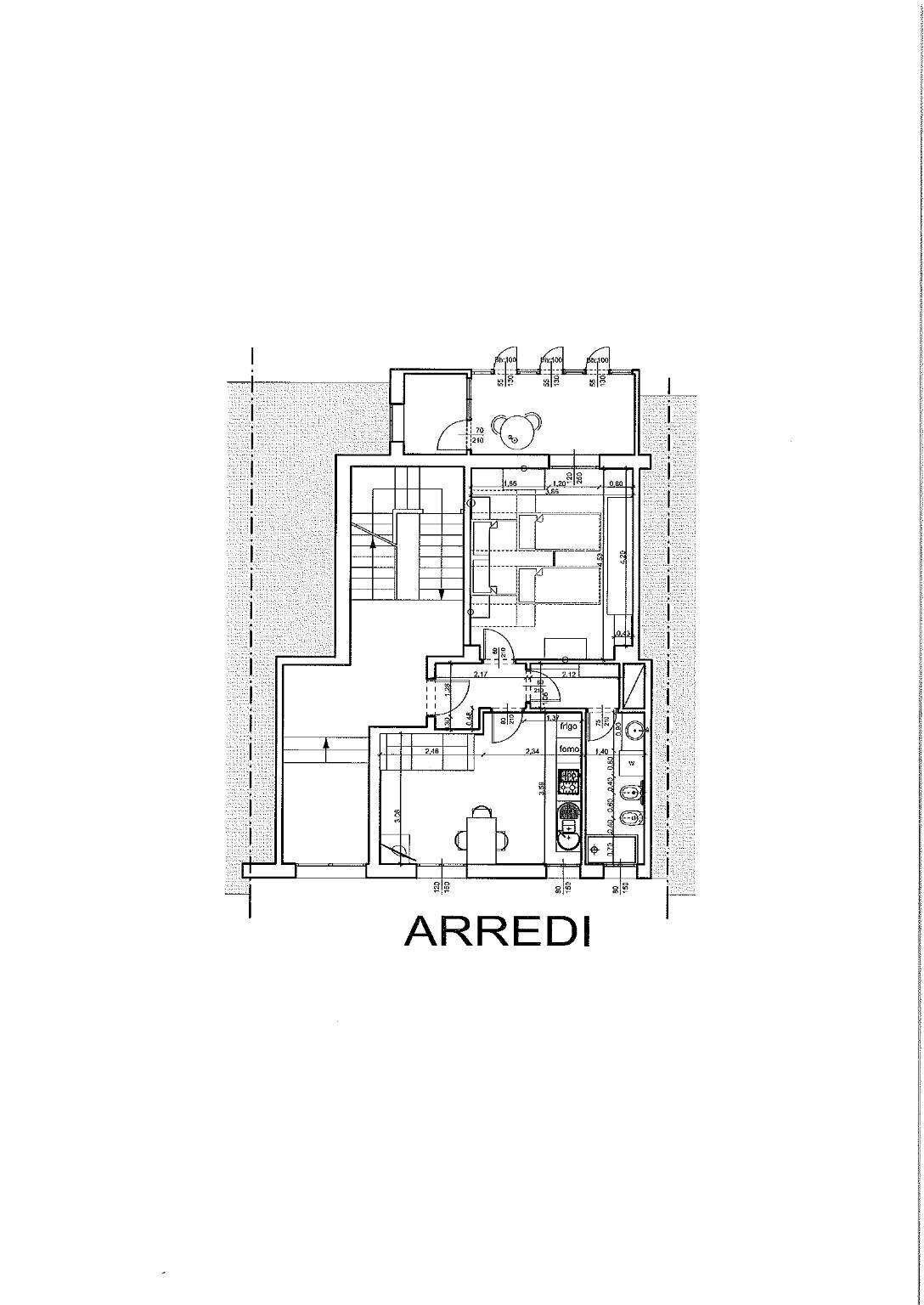 Two-room apartment via San Donato, 51, Bologna (neighborhood San Donato) - floor plans 1