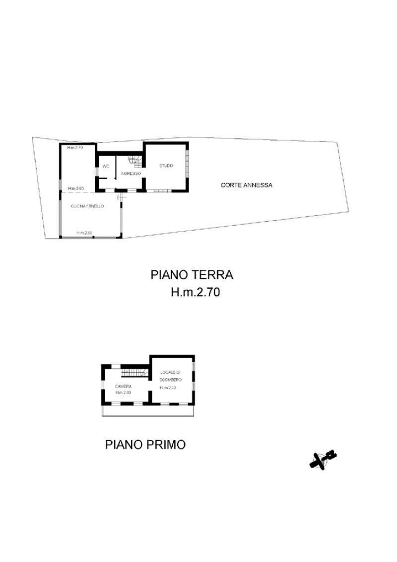 Planimetria - Villa via Piane, 1, Cicagna - planimetria 1