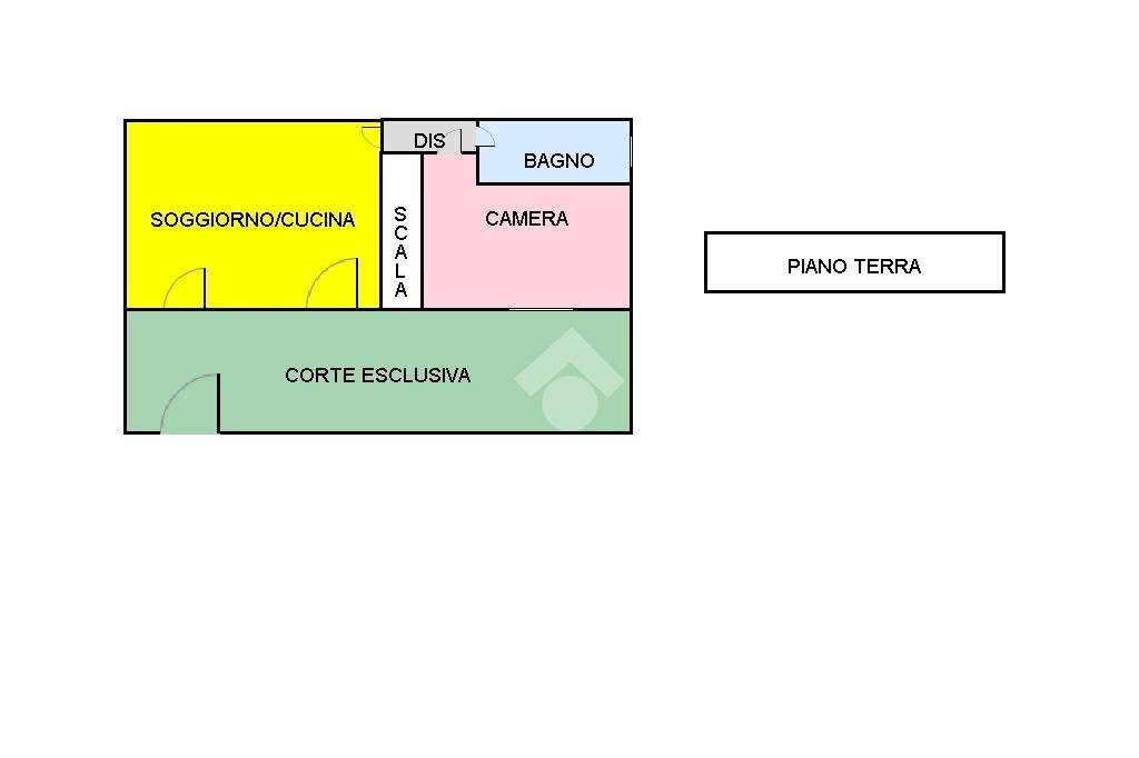 Two-room apartment Via Malanotte, Montiano - floor plans 1