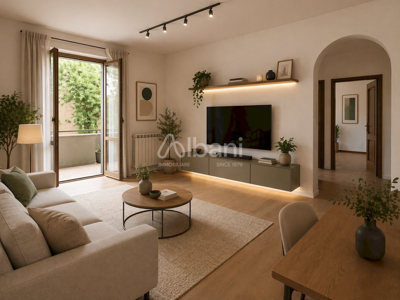 SP665_render di ristrutturazione della zona giorno - Trilocale La Spezia - foto 2