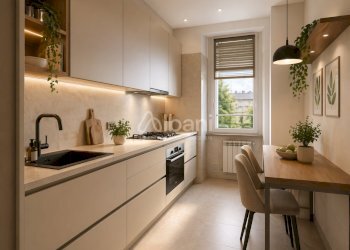 SP665_ render di ristrutturazione della cucina abi - Trilocale La Spezia - foto 6