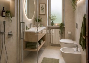 SP665_ Rendere di ristrutturazione bagno con docci - Trilocale La Spezia - foto 8