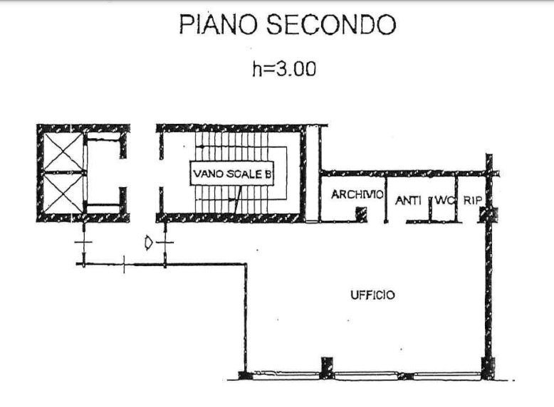 Ufficio via Persicetana Vecchia, 28, Bologna (zona Borgo Panigale) - planimetria 1