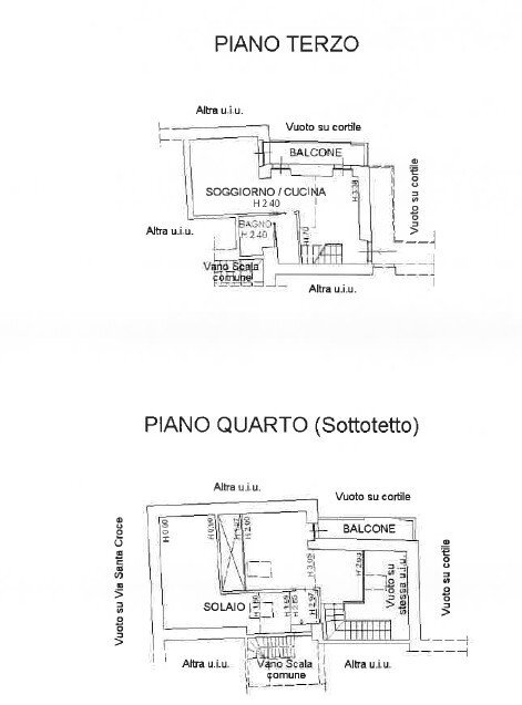Two-room apartment via Busca, 7, Cuneo (neighborhood Centro) - floor plans 1