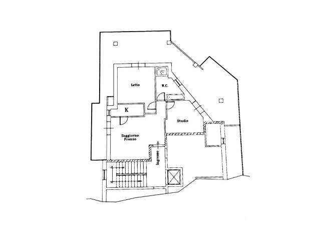 Trilocale Via Madonnina, Martina Franca - planimetria 1