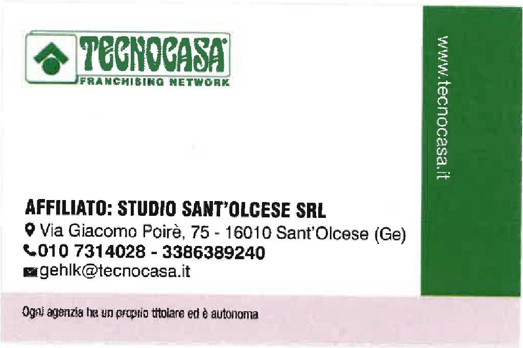 Semi-detached house Via Elia Bernardini, Genova (neighborhood Molassana) - floor plans 1