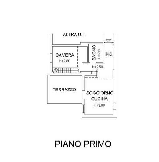 Three-room apartment via Camillo Benso di Cavour, 38, Varese - floor plans 1