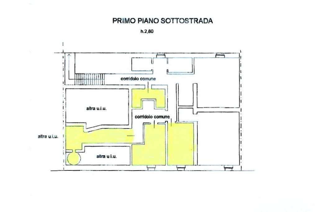 PLANIMETRIA CANTINE/MAGAZZINI - Ufficio Tortona - foto 3