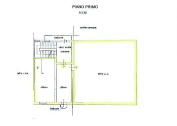 PLANIMETRIA INGRESSO UFFICIO - Ufficio Tortona - foto 2