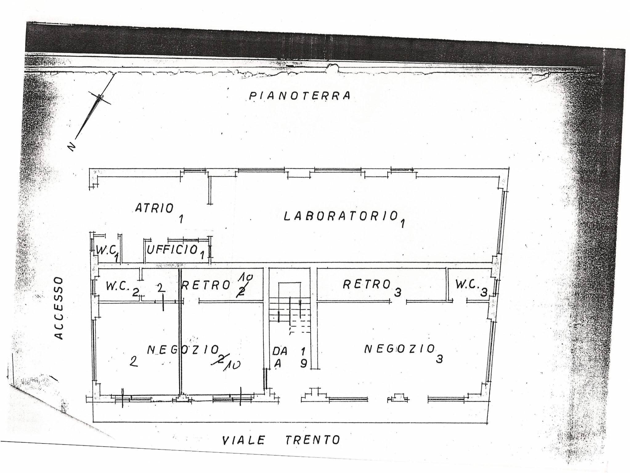Negozio via Trento, 20, Bolzano - planimetria 1