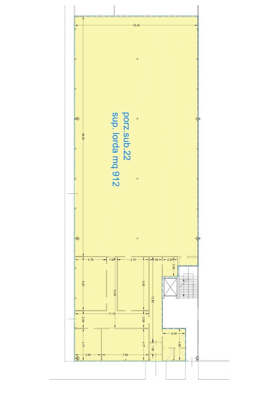Capannone Imola - planimetria 1