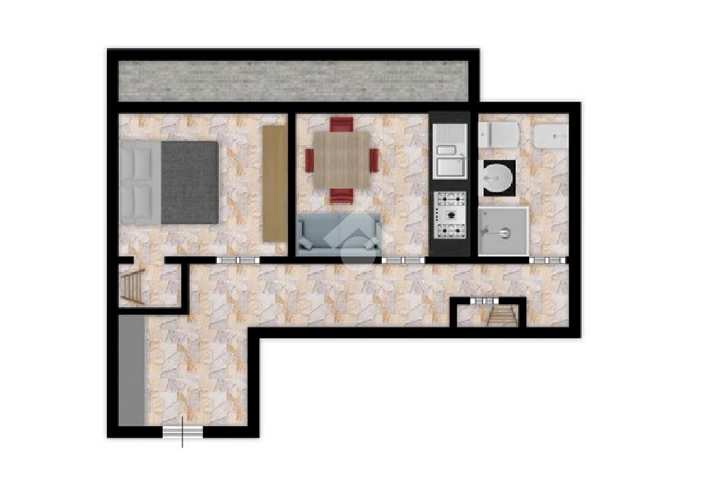 Bilocale Via Medicina Antonio, Serra Riccò - planimetria 1