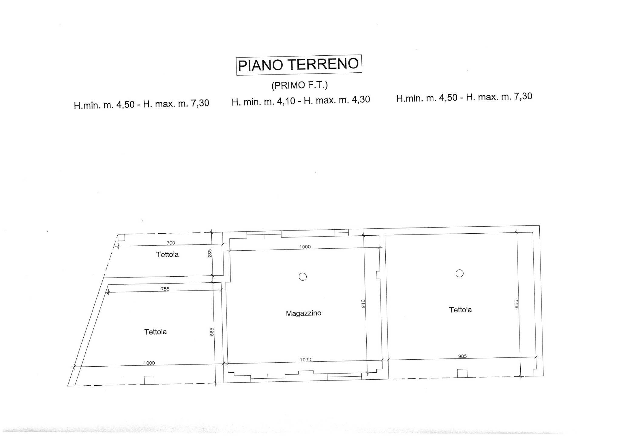 Rustico strada della Rosa, Chieri - planimetria 1