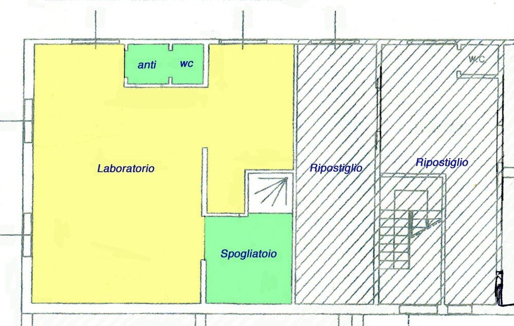 Negozio via Giuseppe Verdi, 12/1, Malalbergo - planimetria 1