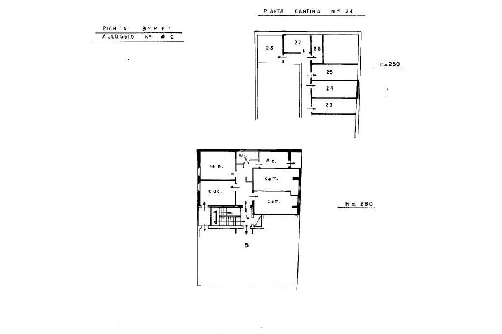 Quadrilocale Via dalmazia, Crescentino - planimetria 1