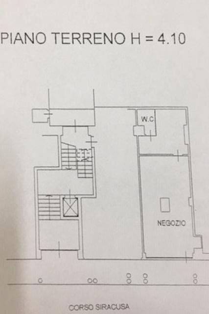 Shop corso Siracusa, 154, Torino (neighborhood Santa Rita) - floor plans 1
