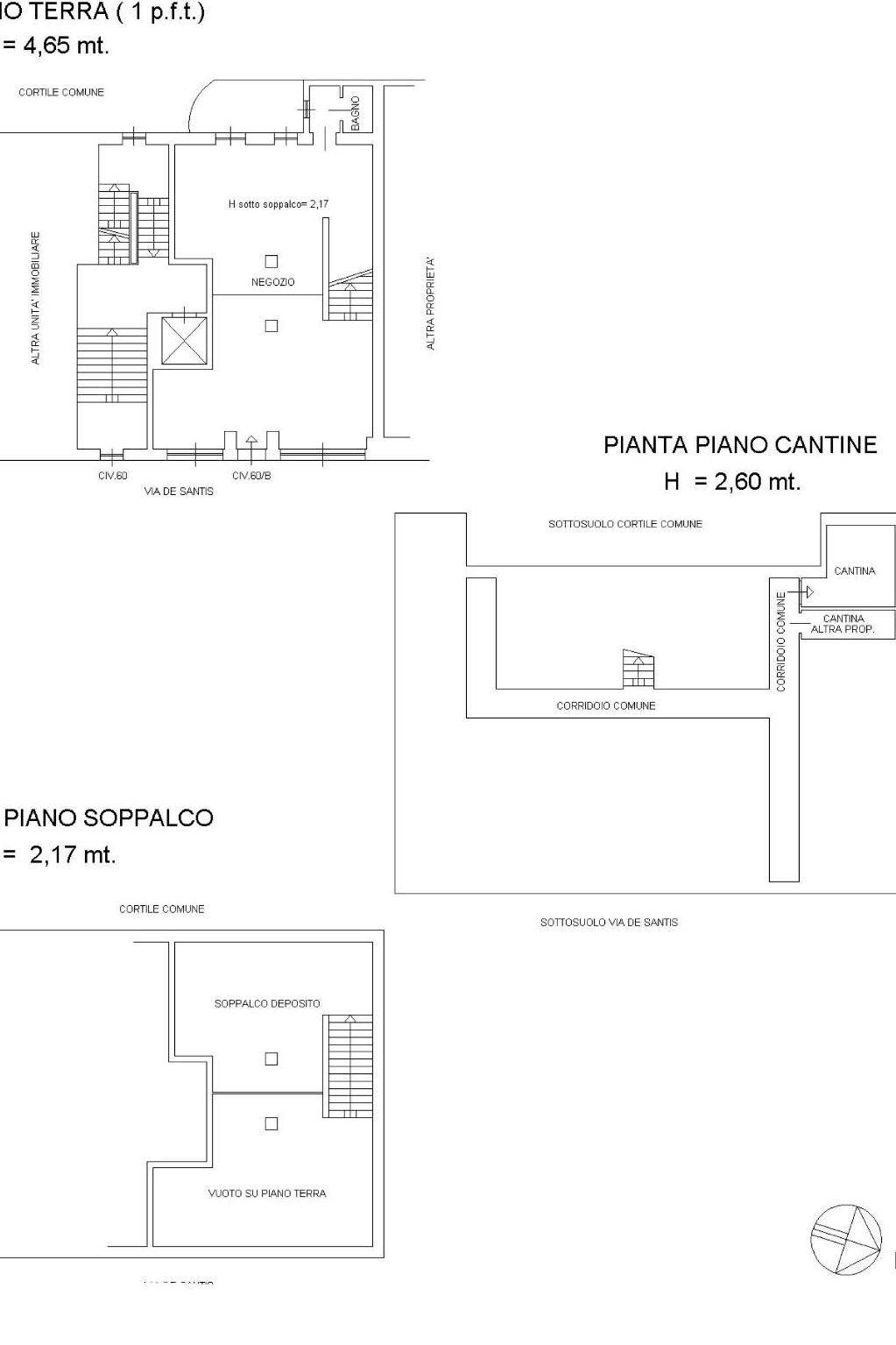 Negozio via Francesco De Sanctis, 60, Torino - planimetria 1