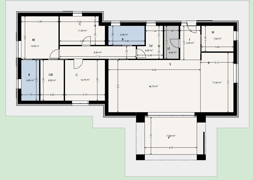 planimetria - Terreno edificabile Via Tommaso Albinoni 9, Corciano - planimetria 1