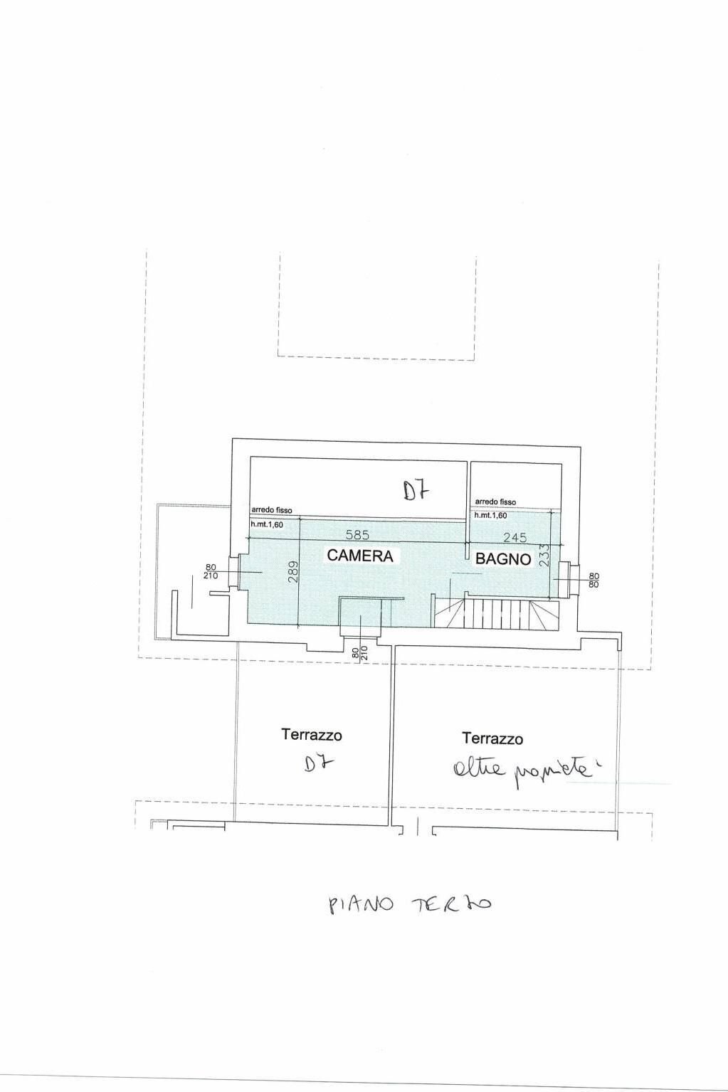 Two-room apartment via Pescarito, 18, San Mauro Torinese - floor plans 1