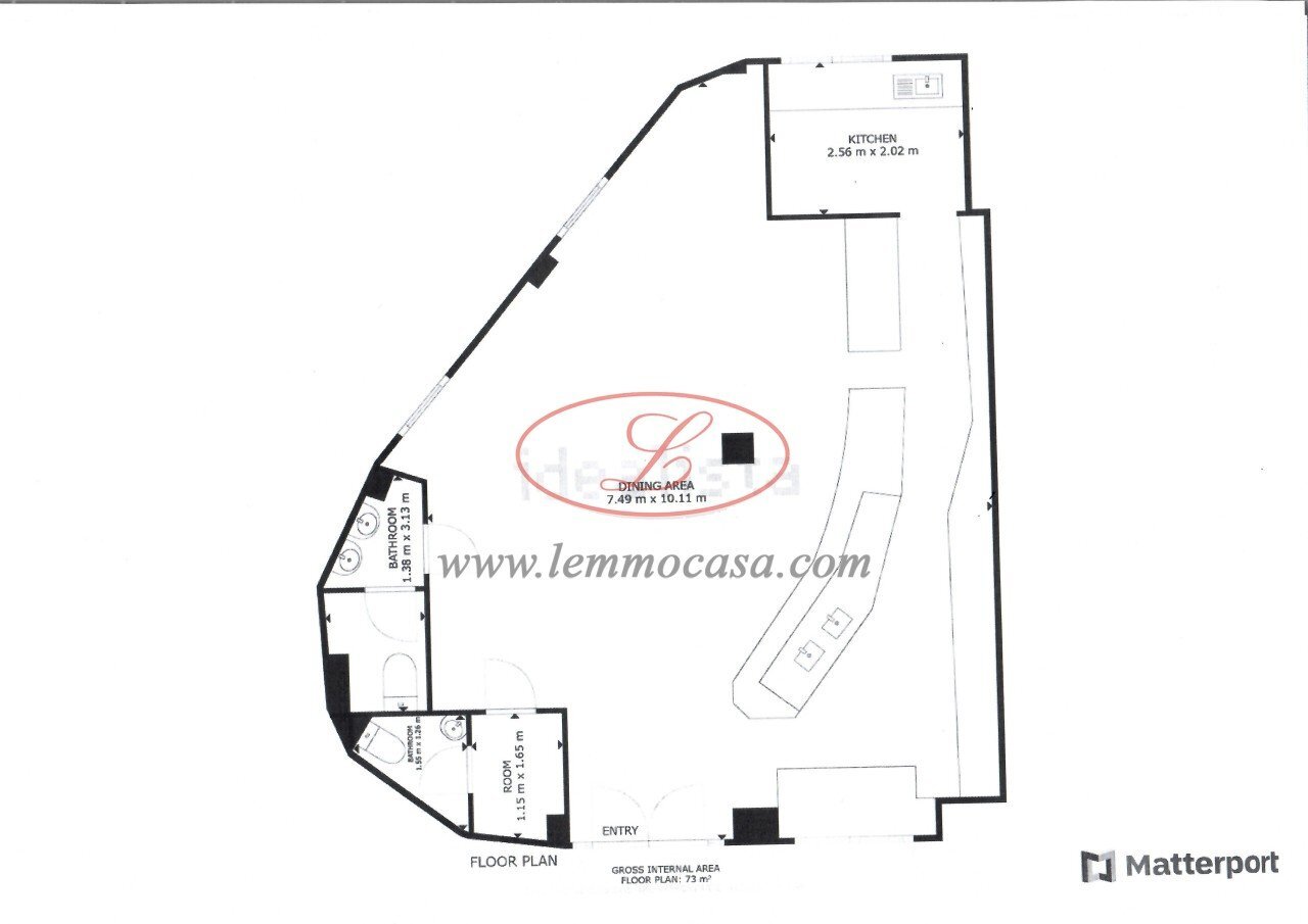 planimetria - Locale Commerciale Via Francesco Agnese, Diano Marina - planimetria 1