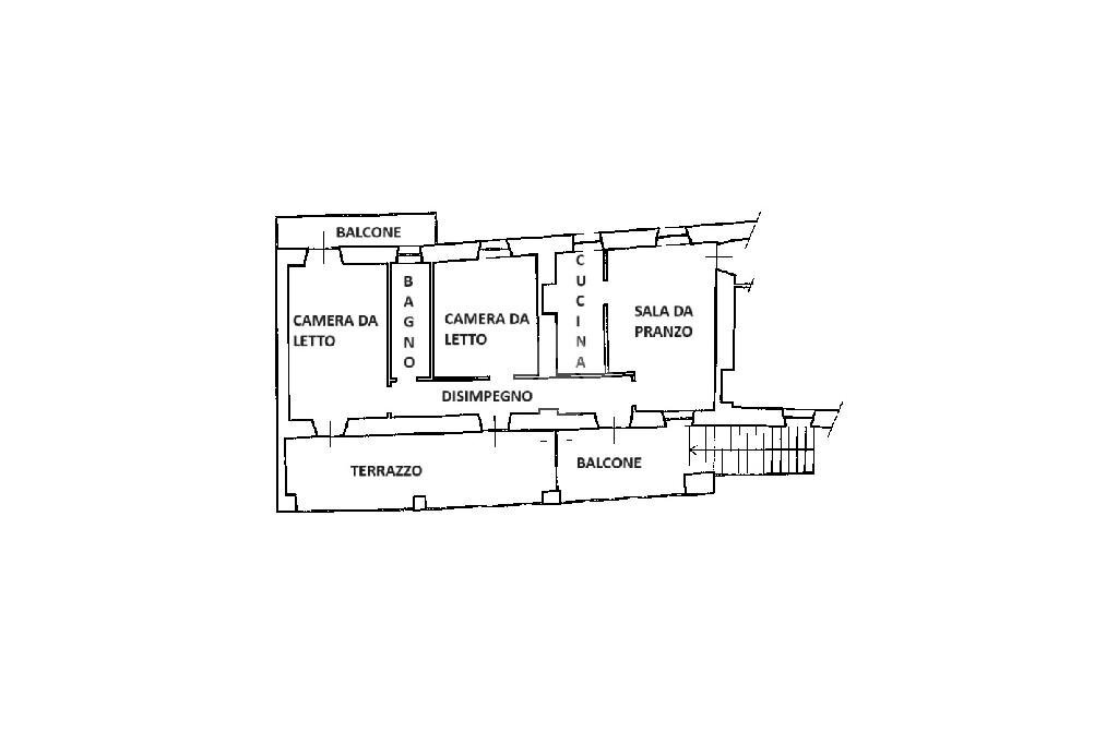 Casa semi indipendente Via Frazione Vonera, Martiniana Po - planimetria 1