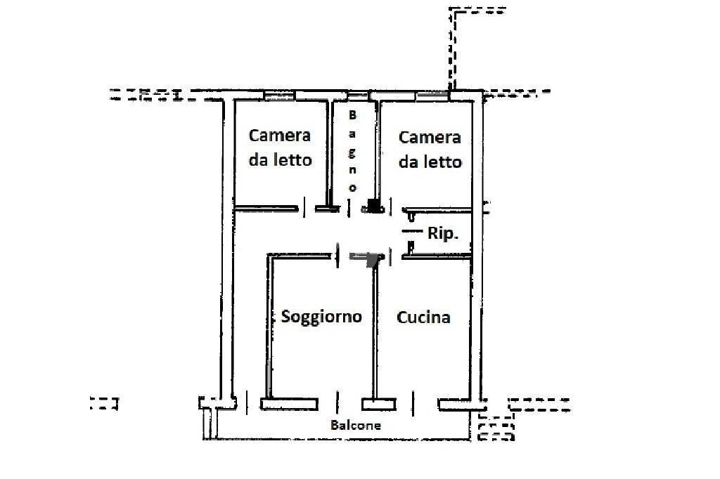 Four-room apartment Via Servour, Revello - floor plans 1