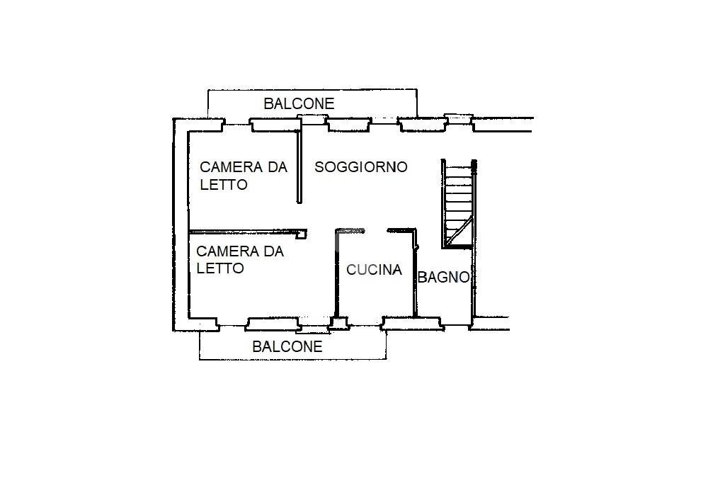 Quadrilocale Via Envie, Revello - planimetria 1