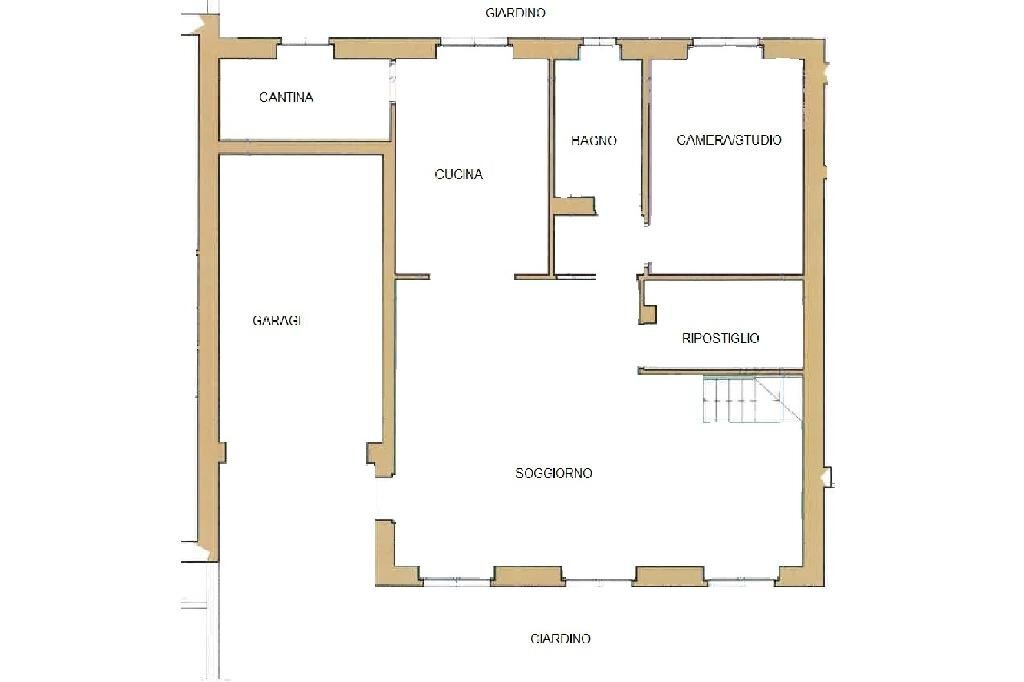 Terraced Villa Via Vecchia Robella, Sanfront - floor plans 1