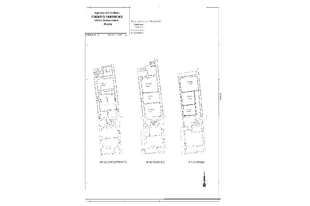 Casa indipendente Vicolo Llaou de L'Hopeutaill, Nus - planimetria 1