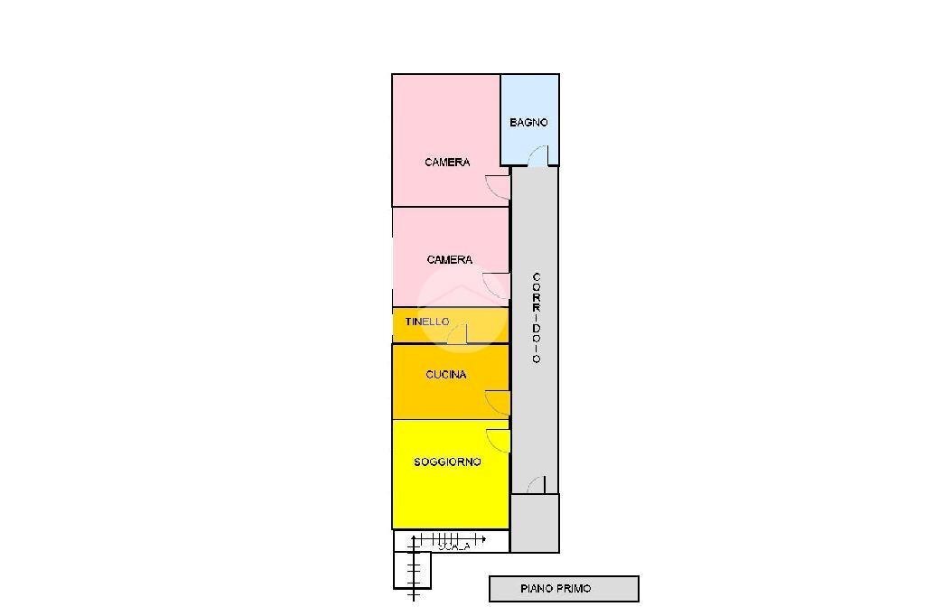 Three-room apartment Via F.lli Cervi, Rimini - floor plans 1