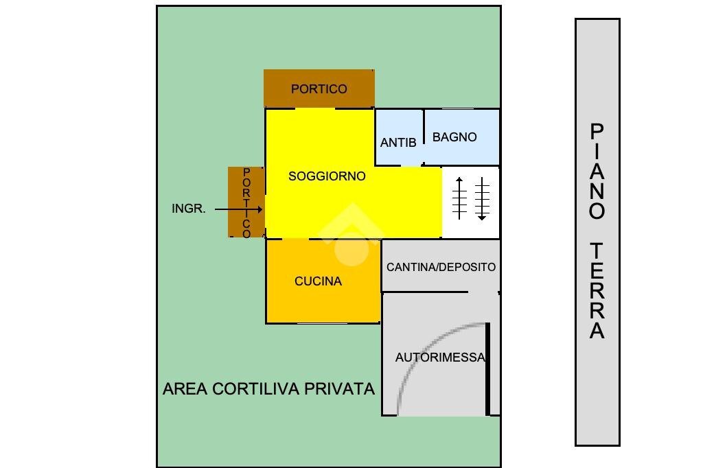Porzione di casa Via Gabriele Cilloni, Reggio nell'Emilia - planimetria 1