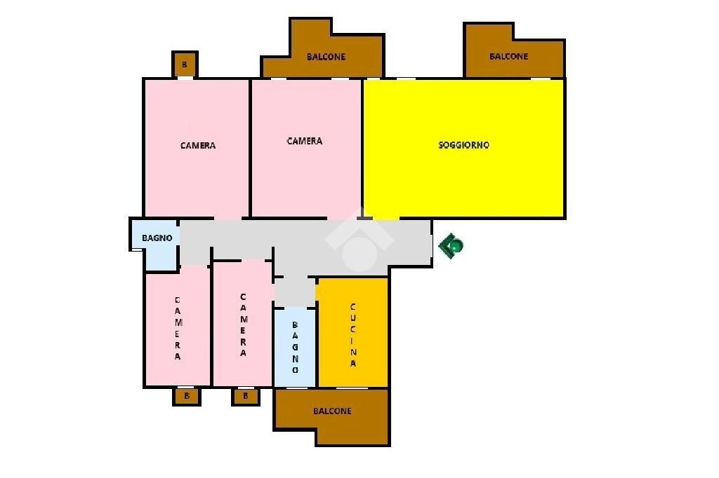 Appartamento Via Durazzo, Milano (zona Feltre) - planimetria 1