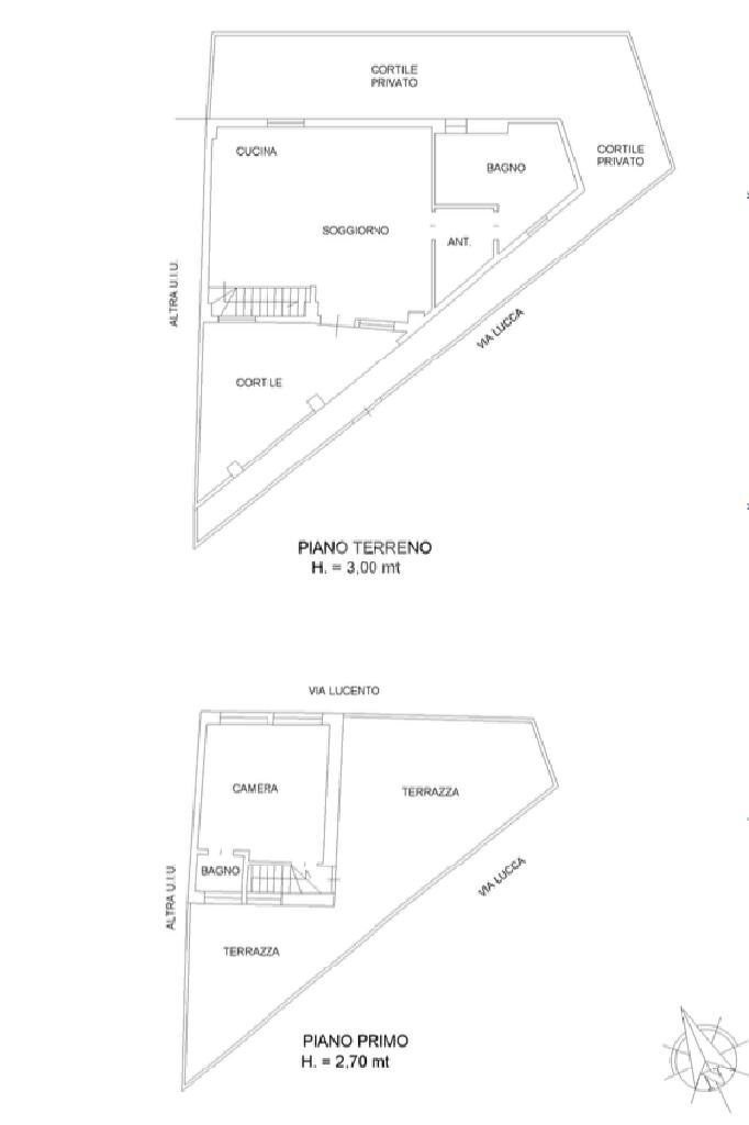 Casa indipendente Via Lucca, Torino (zona Lucento) - planimetria 1