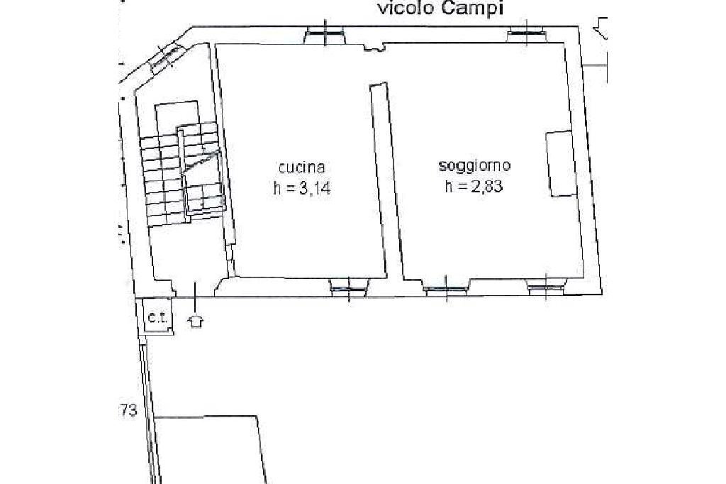 Villa vicolo campi, Recetto - floor plans 1