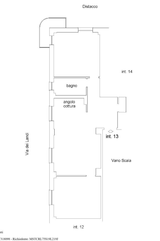 Appartamento Via dei landi, Genova (zona Sampierdarena) - planimetria 1