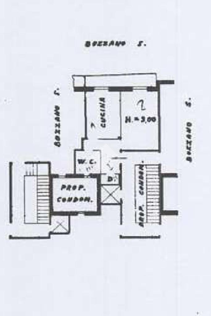 Two-room apartment Via alassio, Genova (neighborhood Voltri) - floor plans 1
