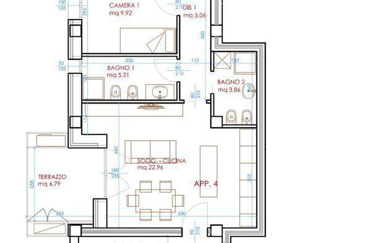 Three-room apartment Via Porrettana 52, Casalecchio di Reno - photo 2