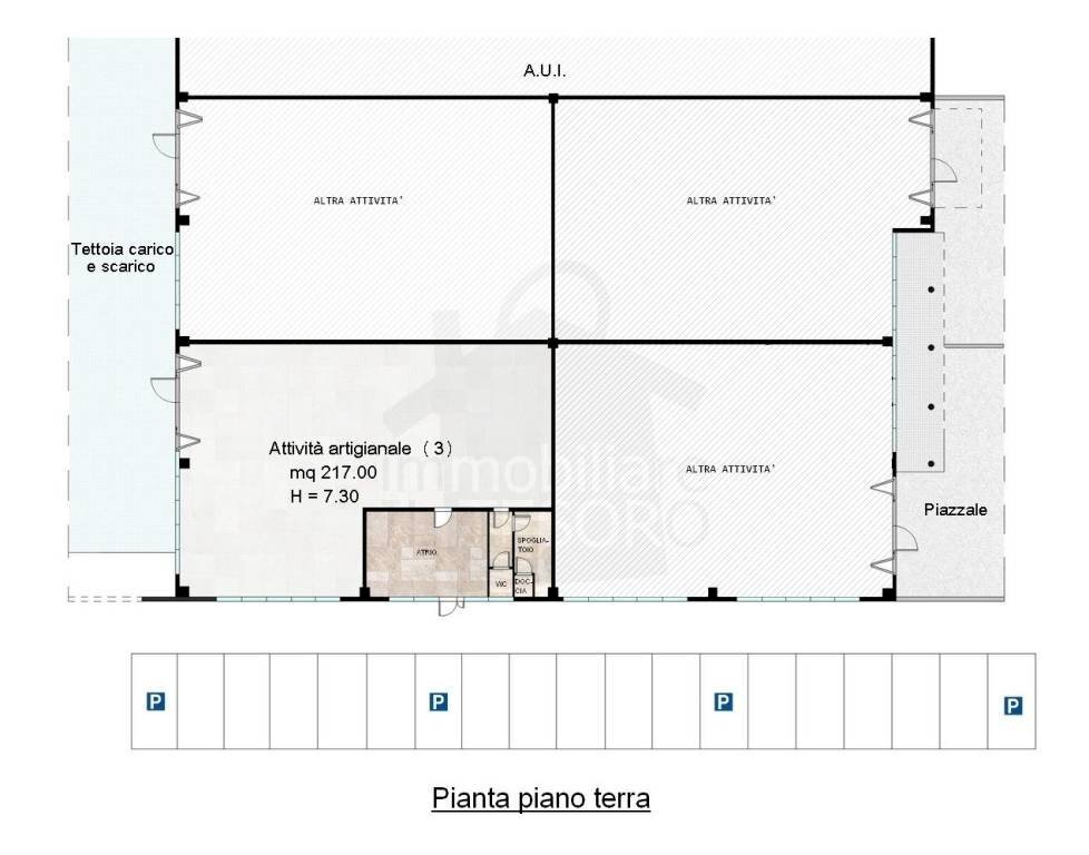 Planimetria - Capannone via Palmiro Togliatti, Verucchio - foto 2