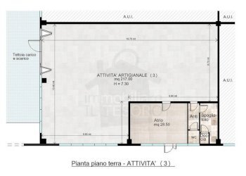 Planimetria - Capannone via Palmiro Togliatti, Verucchio - foto 1
