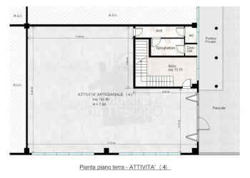 Planimetria - Capannone via Palmiro Togliatti, Verucchio - foto 1