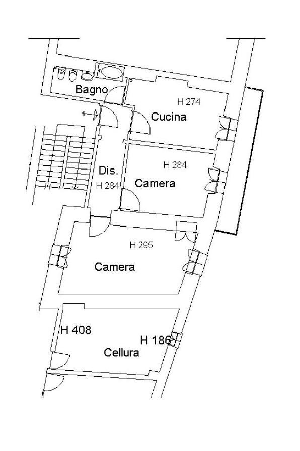 Trilocale via Baldassarre Cordero, 2, Mondovì - planimetria 1